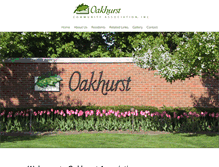 Tablet Screenshot of oakhurstcommunity.org